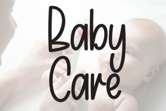 Baby Care: A Warm Handwritten Font for Makers and Sellers