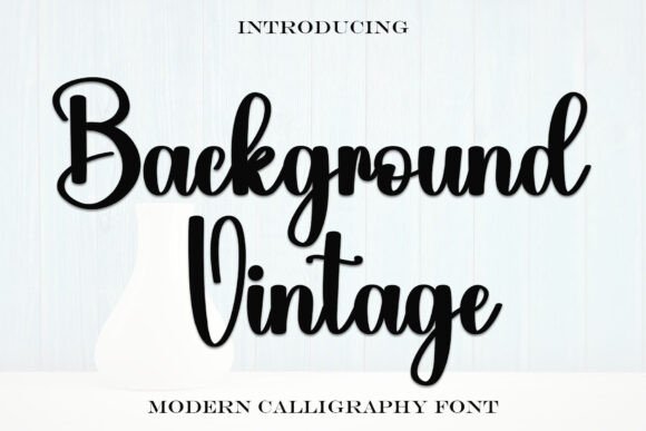 Background Vintage: A Trendy Handwritten Font for Elegant Branding and Digital Design