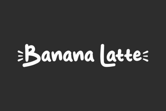 Banana Latte: A Playful Handwritten Font for Warm Editorial Design