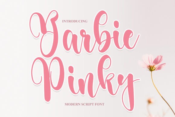 Barbie Pinky: A Sweet Script Font for Handmade Crafters and Product Designers