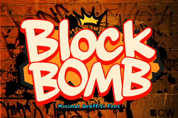 Blockbomb: A Graffiti-Tagging Font for Handmade Branding and Product Design