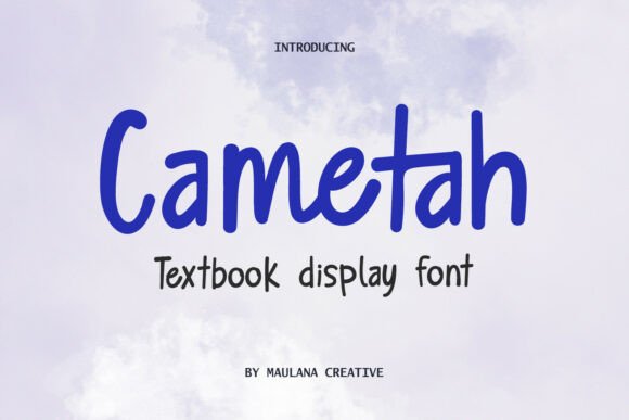 Cametah: A Sweet Script Handwritten Font for Creative Projects