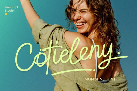 Cotieleny: A Modern Script Handwritten Font for Digital Branding and Social Media Design