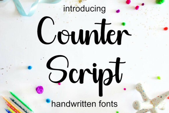 Counter Script: A Delicate Script Font for Elegant Handmade Designs