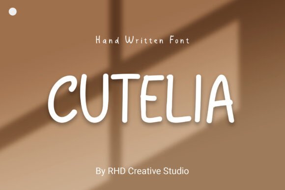 Cutelia: A Sweet Handwritten Font for Small Business Branding