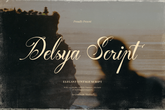 Delsya Script: Elevating Small Business Branding with Elegant Vintage Typography