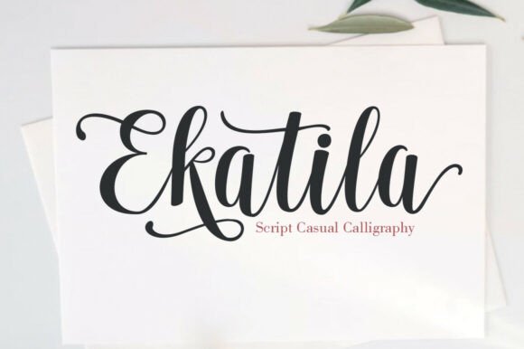 Ekatila: A Feminine Handwritten Font for Elegant Campaign Typography