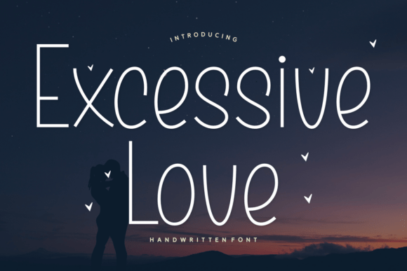 Excessive Love: A Handwritten Font for Modern Editorial Design