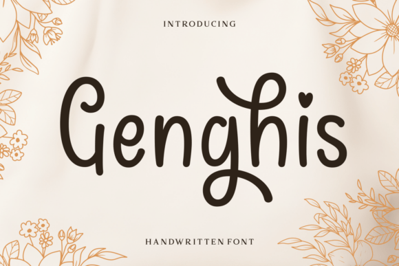 Genghis: A Playful Handwritten Font for Wedding and Lifestyle Campaigns