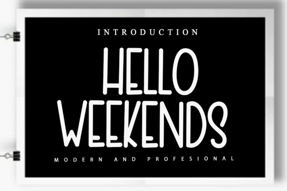 Hello Weekends: A Stylish Handwritten Font for Modern Branding