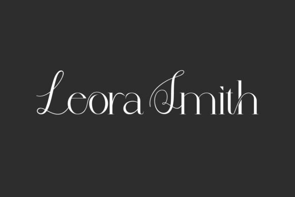 Leora Smith: A Modern Display Font That Elevates Small Business Branding