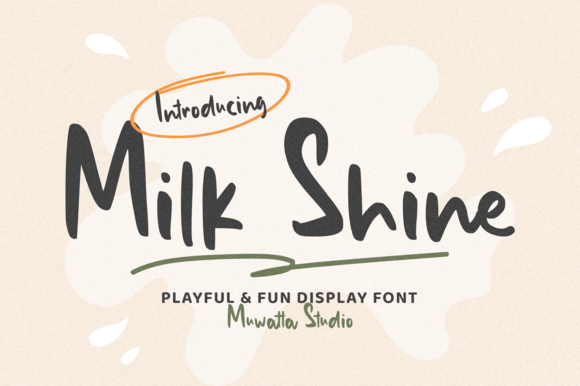 Milk Shine: A Sweet Script Font for Thoughtful Editorial Design