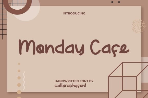 Monday Cafe: A Handcrafted Font for Editorial Design and Digital Publishing