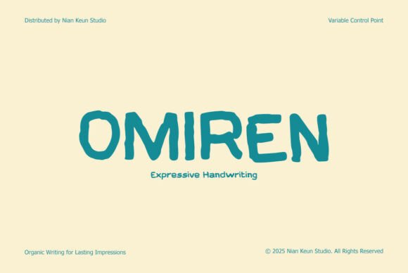 Omiren: A Handwritten Typeface That Elevates Digital Campaigns with Personality