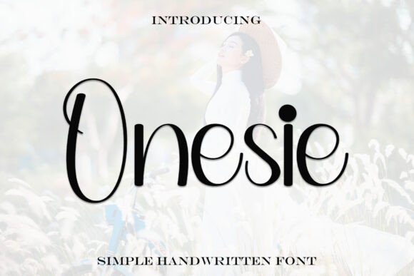 Onesie: A Trendy Handwritten Font for Elegant Campaign Design