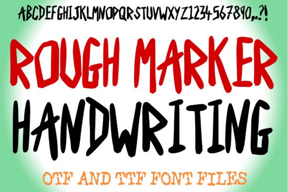 Rough Marker Handwritten Font: A Bold Choice for Web Designers