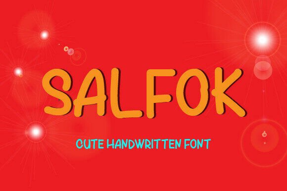 Salfok: A Handwritten Font That Elevates Digital Marketing Designs