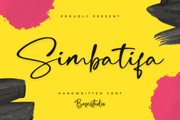 Simbatifa: A Modern Handwritten Font for Elegant Editorial Design