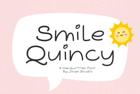 Smile Quincy: A Handwritten Font That Brings Cheer to Craft Designs