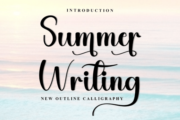 Summer Writing: A Festive Script Font for Crafters and Makers