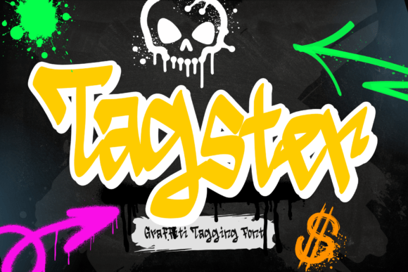 Tagster: A Playful Graffiti-Tagging Font for Editorial Design and Digital Publishing
