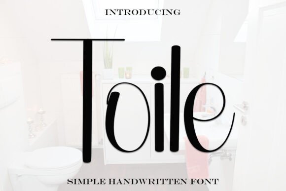 Toile: A Sweet Script Handwritten Font for Editorial Design and Digital Publishing