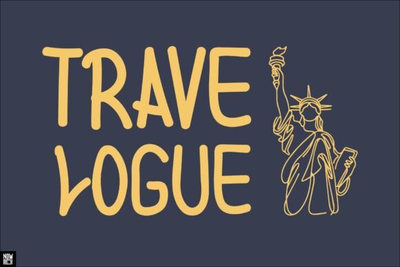 Travelogue: A Handwritten Display Font for Creative Branding Projects