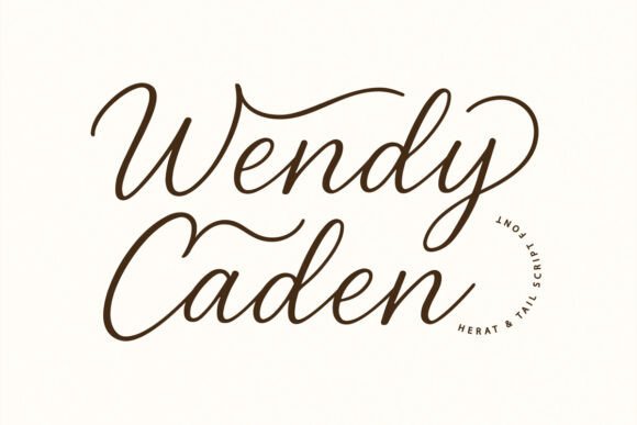 Wendy Caden: A Romantic Script Typeface for Elegant Web Design